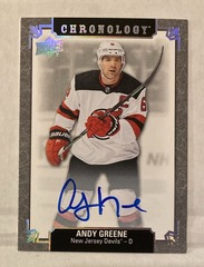 2019-20 Upper Deck Chronology #FH-NJ-AG Andy Greene Auto New Jersey